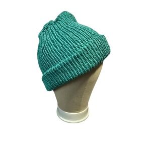 NEW knitted handmade beanie hat adult one size teen men women double layer thick